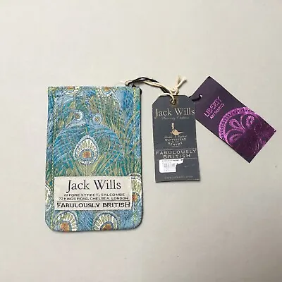 £10 • Buy Liberty Print Peacock Phone Case Card Case Jack Wills Ergemont Liberty Print New
