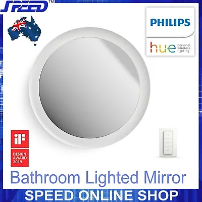 $369 • Buy Philips Hue Adore Bathroom 40W LED Light Vanity Mirror + Hue Dimmer Switch