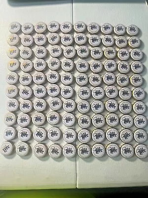 Lot Of 100 Miller Lite Beer Bottle Caps No Dents • $4.99