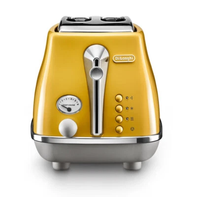 $119 • Buy Delonghi Icona Capitals 2 Slice ToasterNew York Yellow CTOC2003Y