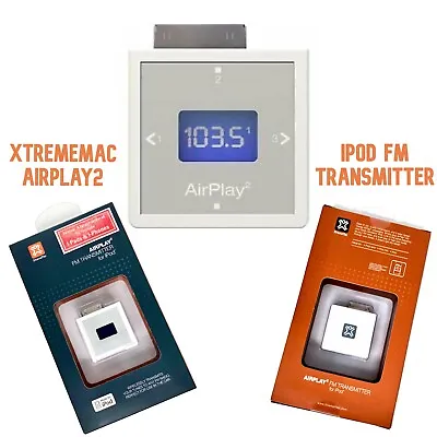 Xtrememac AIRPLAY2 FM Transmitter White Airplay 2 IPod IPhone Music To Radio • £4.95