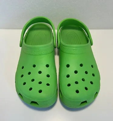 Crocs Classic Clogs Green Waterproof Slip On Casual Shoes Mens 11 • $27.99