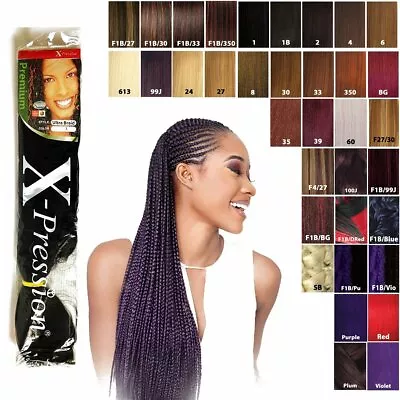 $32.99 • Buy 5 Packs X-pression Xpression Expression 82  Braiding Hair 2-3 Day Shipping