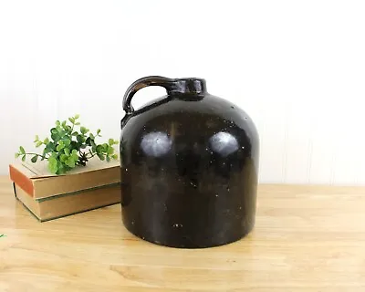 Vintage Early Red Wing Minnesota Stoneware Bottom Marked Brown Whiskey Jug | F28 • $48.50