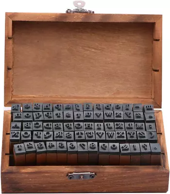 Rubber Stamp Letters Alphabets  70 Pcs Alphabet Mini Stamps For Pottery Vintage • $25.78