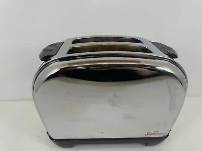 Vintage SUNBEAM Toast Logic Chrome Stainless Toaster Tested - Works • $60