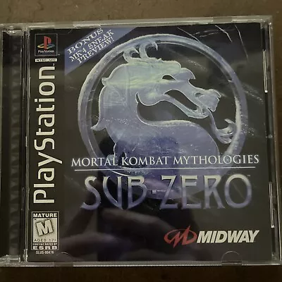 Mortal Kombat Mythologies: Sub Zero (PlayStation 1 1997) PS1 Complete CIB • $48.99