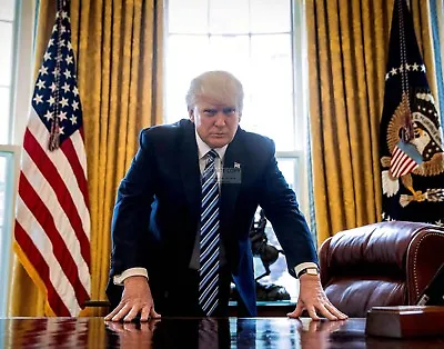 $23.62 • Buy 11x14 Photo President Donald Trump Leans On His Desk In The Oval Office (lg-112)
