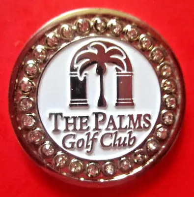 Vtg - THE PALMS GOLF CLUB Gc - Ball Marker - Flat - Metal - La Quinta CA • $3.50