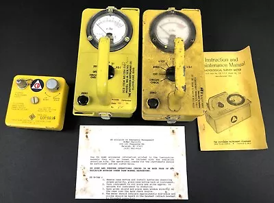 Victoreen CDV-715R And CDV 715 Model 1A Set With Headphones & Dosimeter UNTESTED • $175