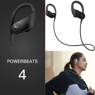 Beats By Dre Powerbeats 4 High-Performance Wireless Bluetooth Headphones Black • $59.99