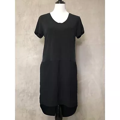 Anthropologie Dolan Left Coast Dress Womens Sz Small Black Short Sleeve Casual • $28