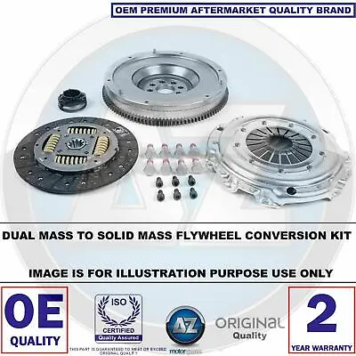 For Bmw 3 5 7 Series E46 E39 E38 Dual To Solid Mass Flywheel Clutch Conversion • $340.98