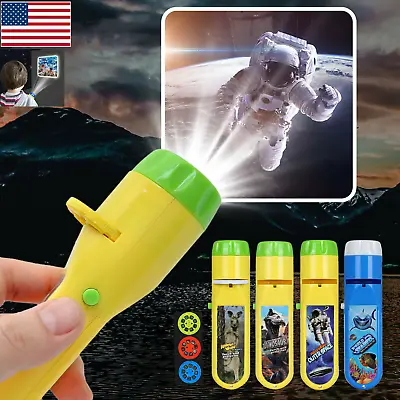 $6.99 • Buy Eductional Toys Torch Night Projector Light For 2-10 Year Old Kids Boy Girl Gift