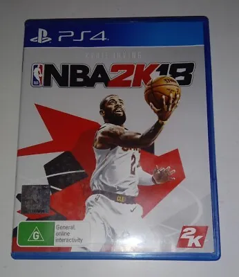 NBA 2K18 PS4 Game Complete With Manual  IN VGC FREE POSTAGE FAST SHIPPING OZ  • $14.50