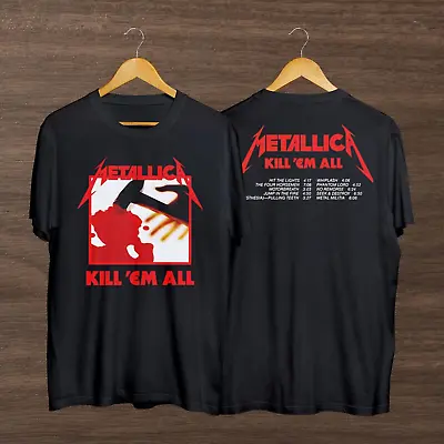 Metallica Kill Em All Tracks T-Shirt Vintage Metallica Rock Band T-Shirt • $7.99