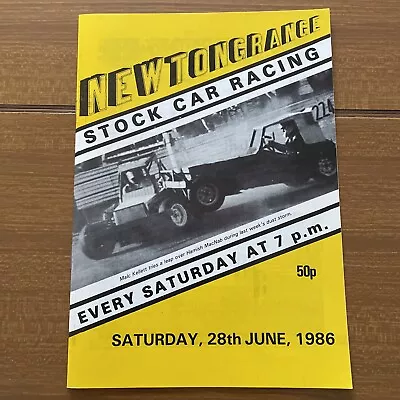 Stock Car Racing Programme F2 Newtongrange 28-6-1986 • £3