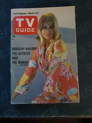 TV Guide March 1967 Dorothy Malone Los Angeles No Label • $14.99