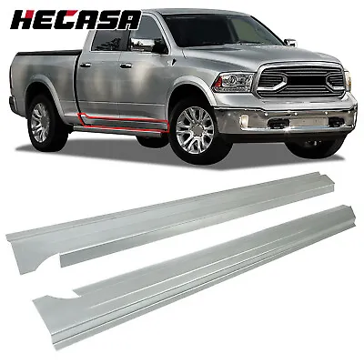 Slip-on Rocker Panels PAIR For 09-18 Dodge Ram 1500 2500 3500 Crew Cab 4DR Truck • $93