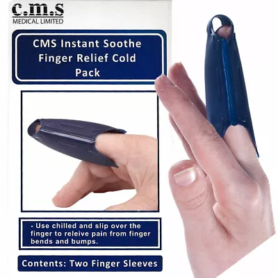 2 X Cold Ice Pack For Fingers & Thumbs -Cool Soothing Pain Relief Sprains Injury • £2.99