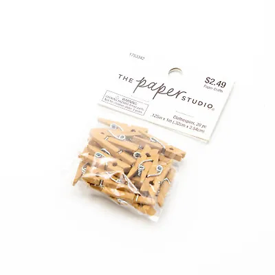 Mini Natural Clothespins Craft • $2.90