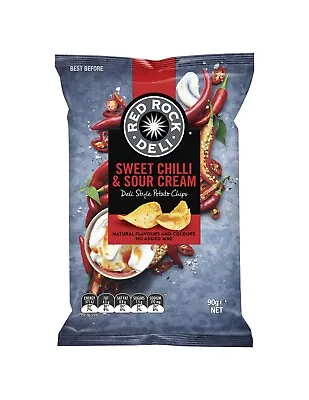 Red Rock Chip Sweet Chilli And Sour Cream 90g X 12 • $31.95