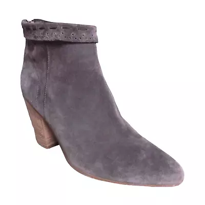 CARA London Ladies Taupe Suede Gaucho Western Ankle Boot Size EU 39 UK 6 • £27.99