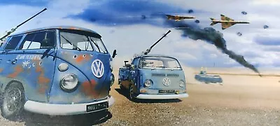 VW Camper Van Canvas Print Wall Art Matte W122xH62xD2.2cm • £35