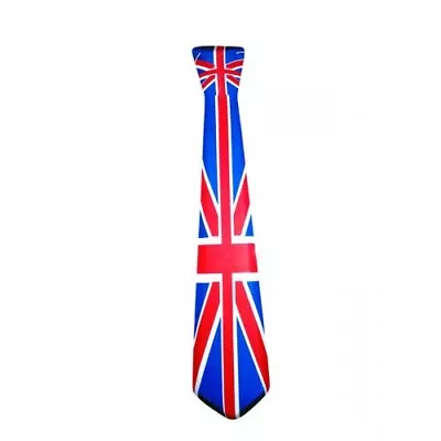 10 X Plastic Union Jack Tie Necktie Coronation GB UK Great Britain British Flag • £4.99