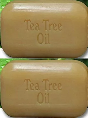 2 Pack Tea Tree Oil Soap Bar Pack Of 2. (110 G / Bar) Soap Works • $0.99