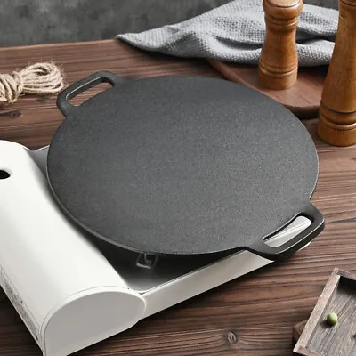 Cast Iron Concave Tava Tawa Griddle Pan Naan Pancake Crepe Hot Plate Heavy Duty • £15.95