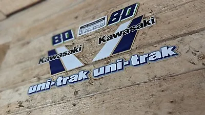 KX 80 1984 Decal Kit Kawasaki Thin Decals Like Original Product Stickers. • £49.95