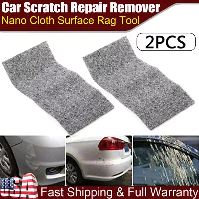 2PCS Nano Sparkle Cloth For Car Scratches Nano Magic Cloth Scratch Remover • $4.69