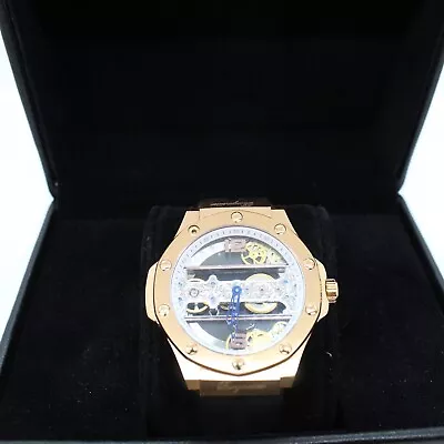 £11.50 • Buy BURGMEISTER BM214-302 Jakarta Hanwinding Gent's Skeleton Dial Wristwatch