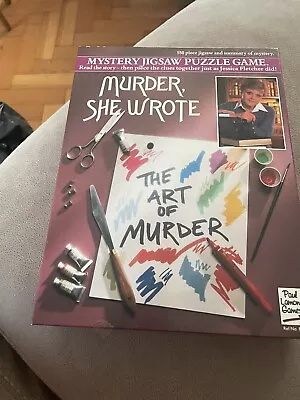 Vintage (1984) Murder She Wrote Paul Lomond 550 Piece Jigsaw- The Art Of Murder  • £4