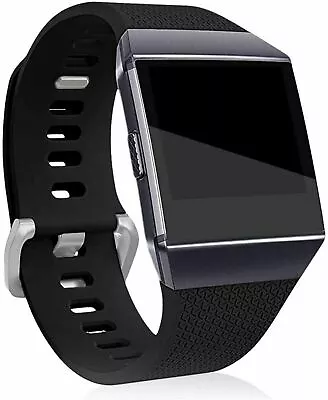 $33.08 • Buy Fitbit Ionic Band Replacement Band Silicone Wristband, Women Men (Large, Black)