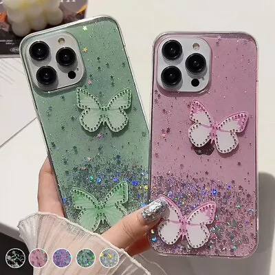 Cute Glitter Silicone TPU Phone Case For Huawei Y6S Y5 Y6 Y7 Y9 2019 Clear Cover • £5.03