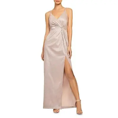 Aidan By Aidan Mattox Womens Pink Metallic Formal Dress Gown 12 BHFO 3727 • $20.99