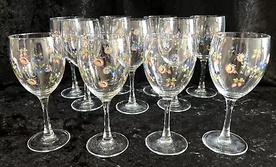 Villeroy & Boch Petite Fleur ~~12 Oz Stemmed Iced Tea Glasses~~Set Of 11 • $125.95