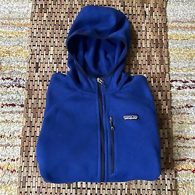 Patagonia Performance Better Sweater Hoodie Hoody Blue Fleece Jacket Large M L • $104.95