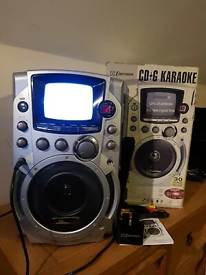 £35 • Buy Emerson CD+G Karaoke Machine GQ755UK Cradle, Mic & User's Guide.