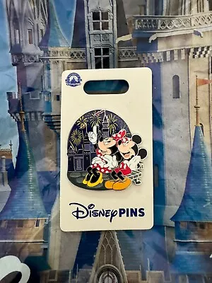 2024 NEW Disney Parks Mickey & Minnie Mouse Watching Fireworks At Castle OE Pin • $16.99