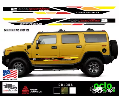 Fit HUMMER H2 Parts Sut Door Rocker Door Decal Sticker Accessories Wheels Seats • $128.19