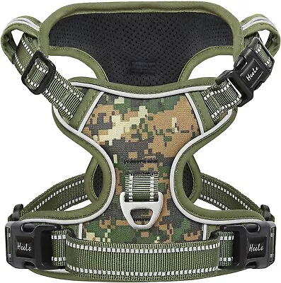 Dog Harness No Pull Dog Harness Camouflage Large Release On Neck Size L • £21.49