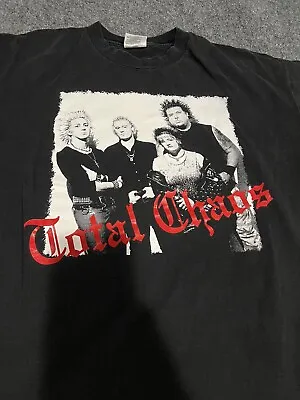 Vintage Total Chaos Shirt Punk Rock The Exploited GBH Rancid The Casualties ￼MDC • $79.95