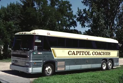 Capital Coaches MCI Bus Kodachrome Original Kodak Slide • $1.99