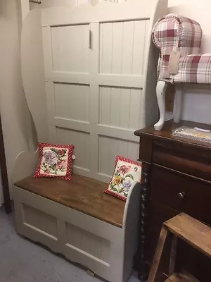 £995 • Buy Shabby Chic Monks Bench,Pew,Seat,Chair,Hallway.Furniture Showroom In Whitstable