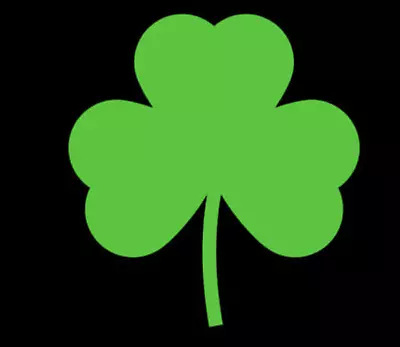 Clover Sticker Vinyl Decal Irish Shamrock Lucky Ireland Leaf Truck Car Window- • $3.99