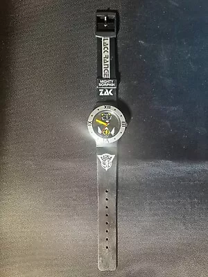 Vintage 1994 Mighty Morphin Power Rangers Watch Black Ranger Zack Untested • $14