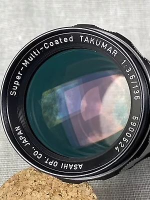 Asahi Super-multi-coated Takumar 3.5/135mm Prime Lens M42 Screw Mount See Vid • £25